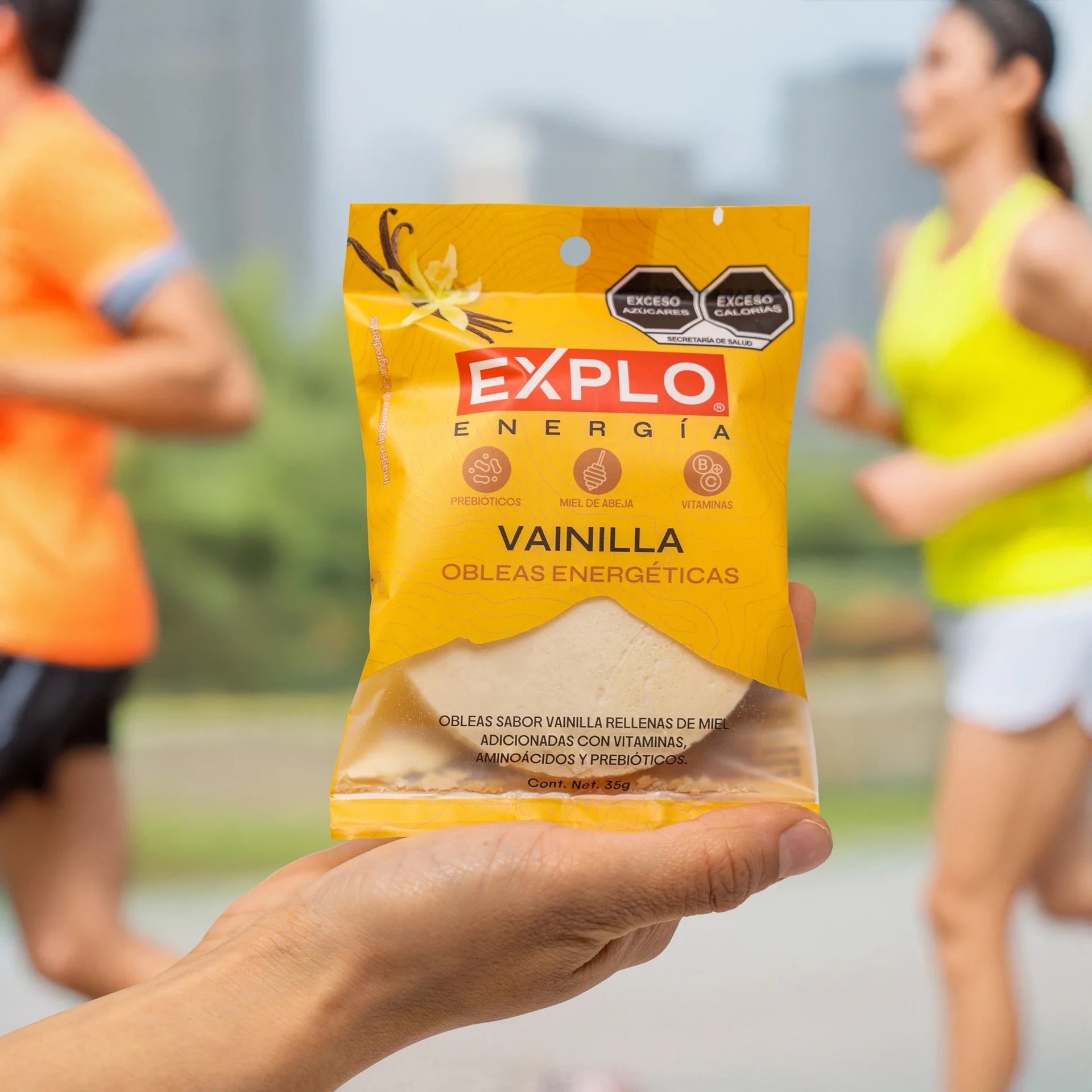 Obleas energéticas EXPLO sabor Vainilla 35 g