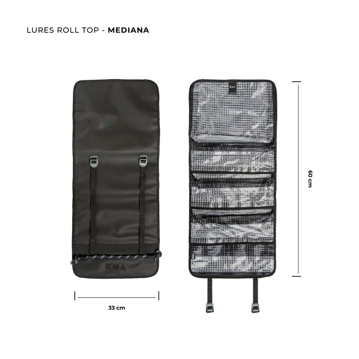 Estuche organizador enrrollable M Color Negro