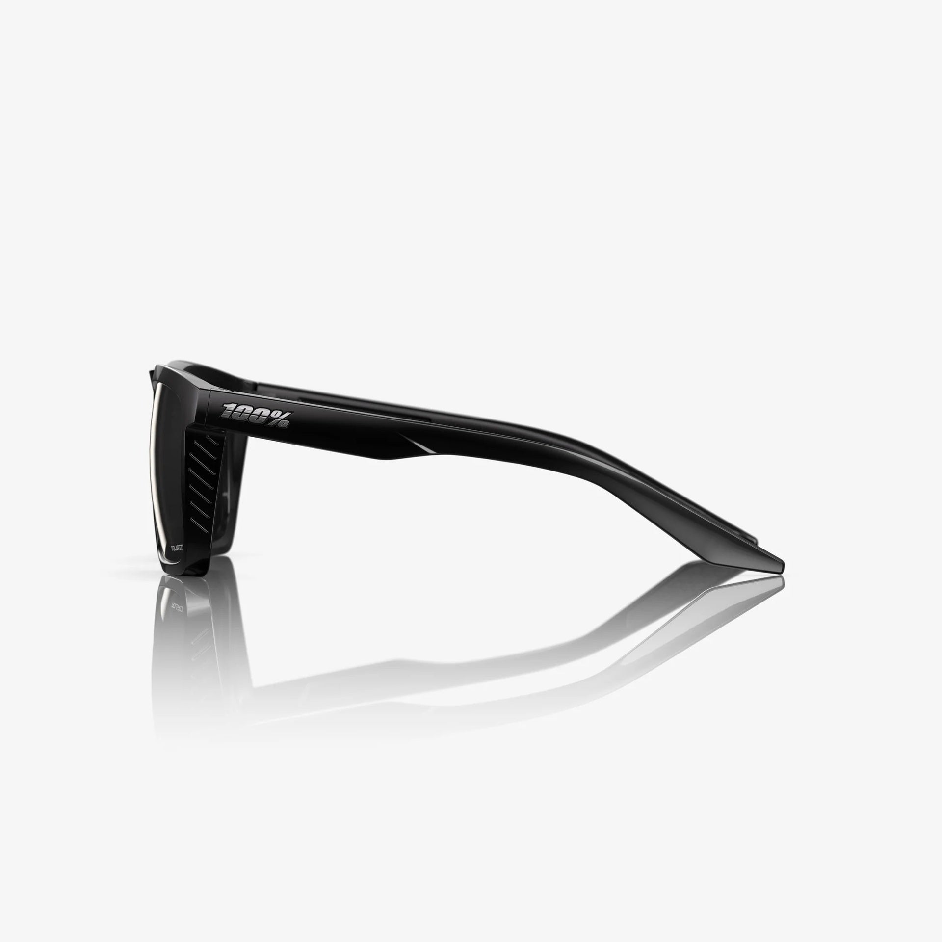 Lentes lifestyle 100% RENSHAW Polished Black - Grey Polarized Lens
