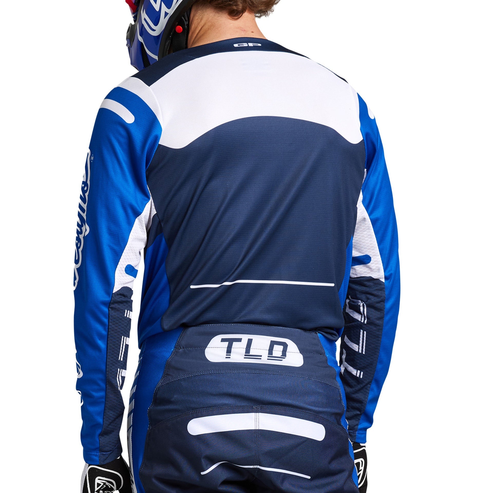 Jersey Troy Lee Designs Gp Pro Moto Blends White / Blue