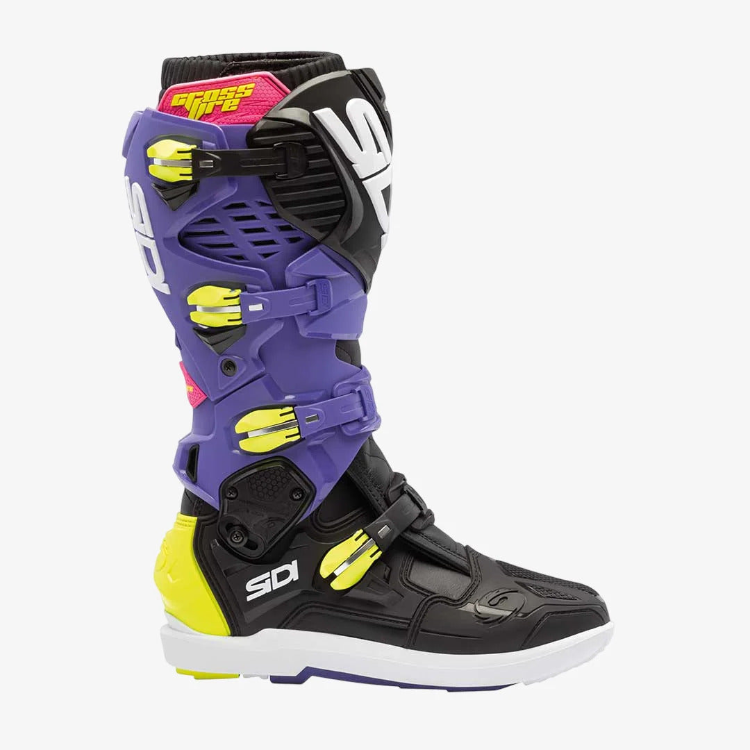 Boots Crossfire 3 SRS Violet Black Fluo Yellow