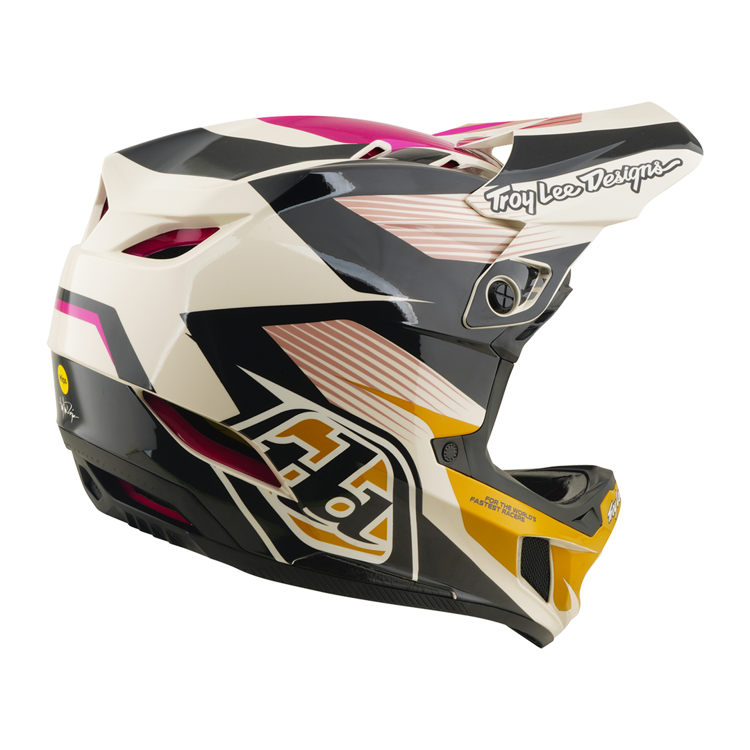 Casco para MTB D4 Polyacrylite Helmet; Turbo Acid / Fuchsia