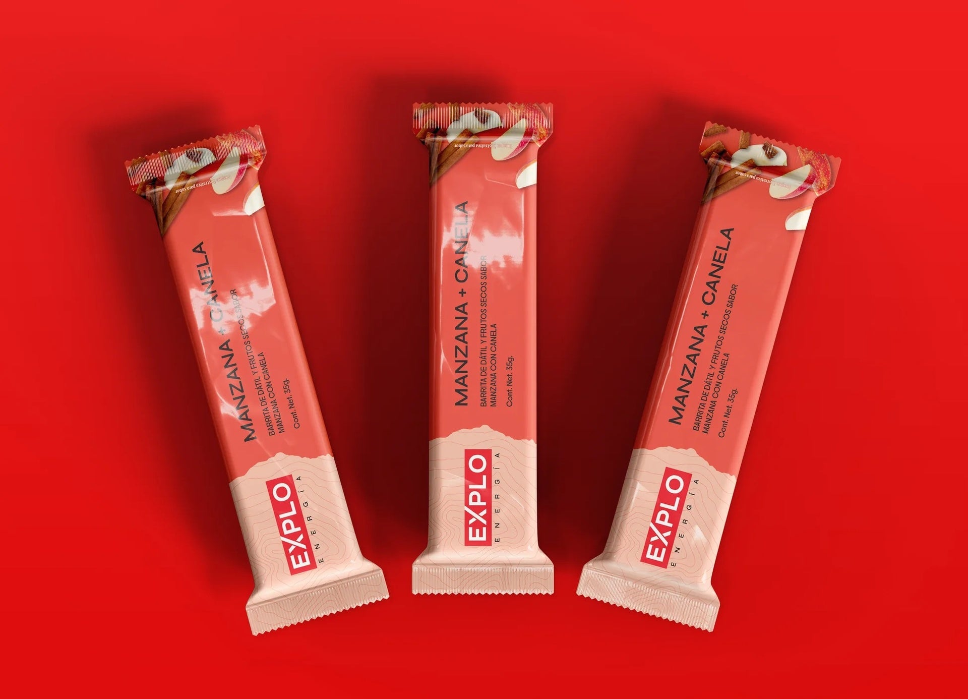 Barra energética EXPLO sabor Manzana + Canela 35 g