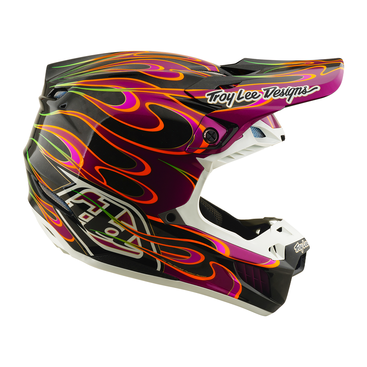 Casco para moto Troy Lee Designs SE5 ECE de Carbón Torched Black / Violet