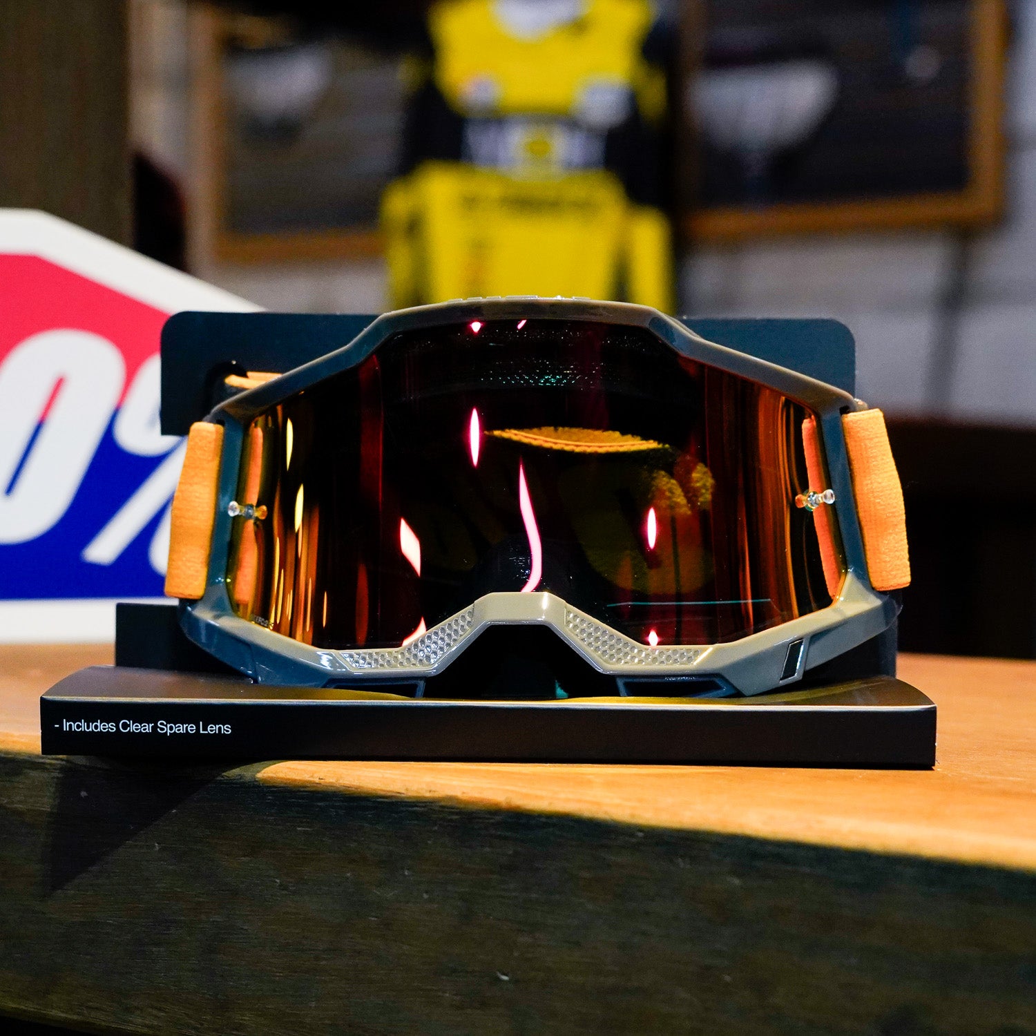 Goggles 100% Accuri 2 Orange - Mica Espejo Roja