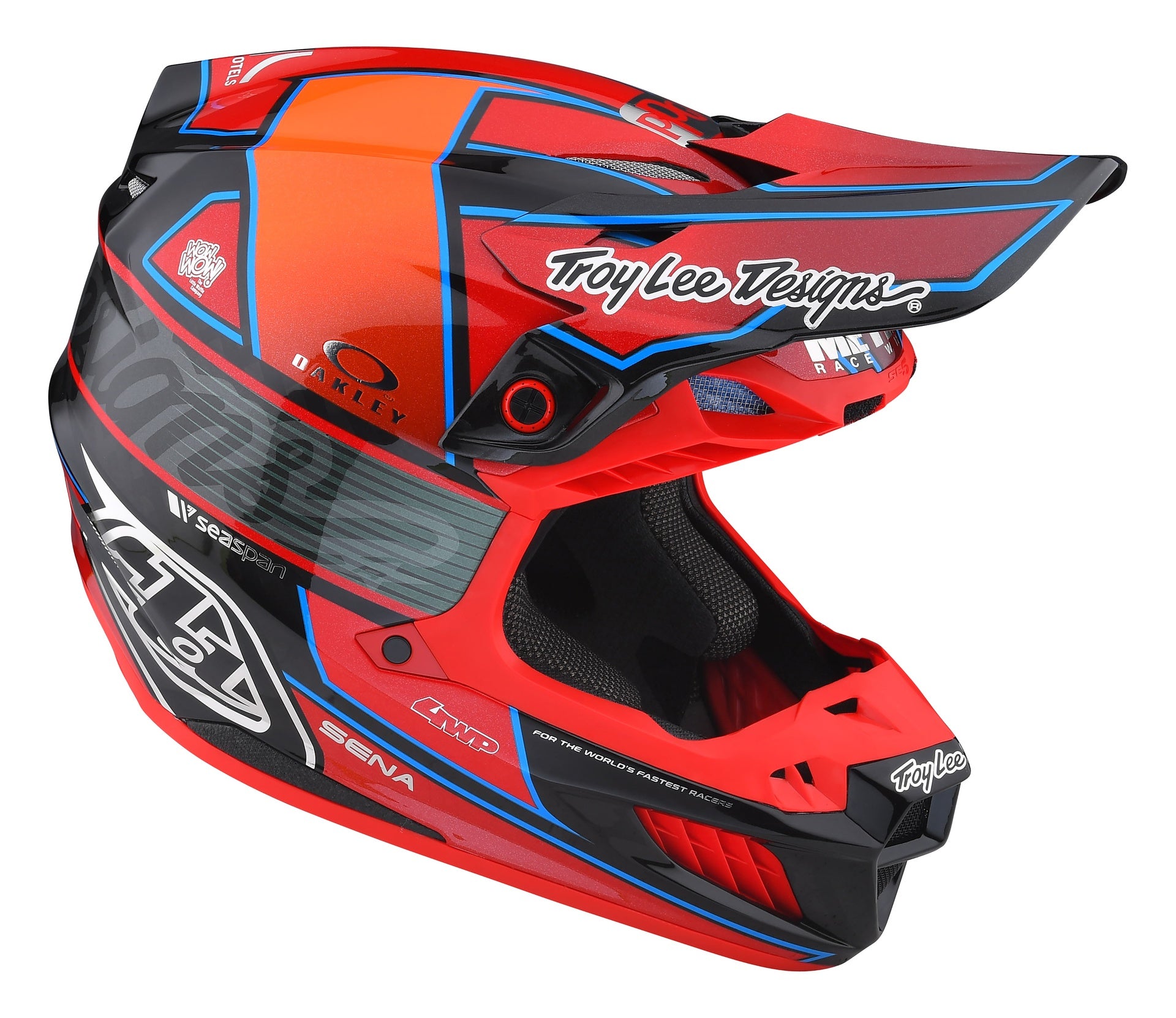 Casco Troy Lee Designs Se5 de Carbón Team Red