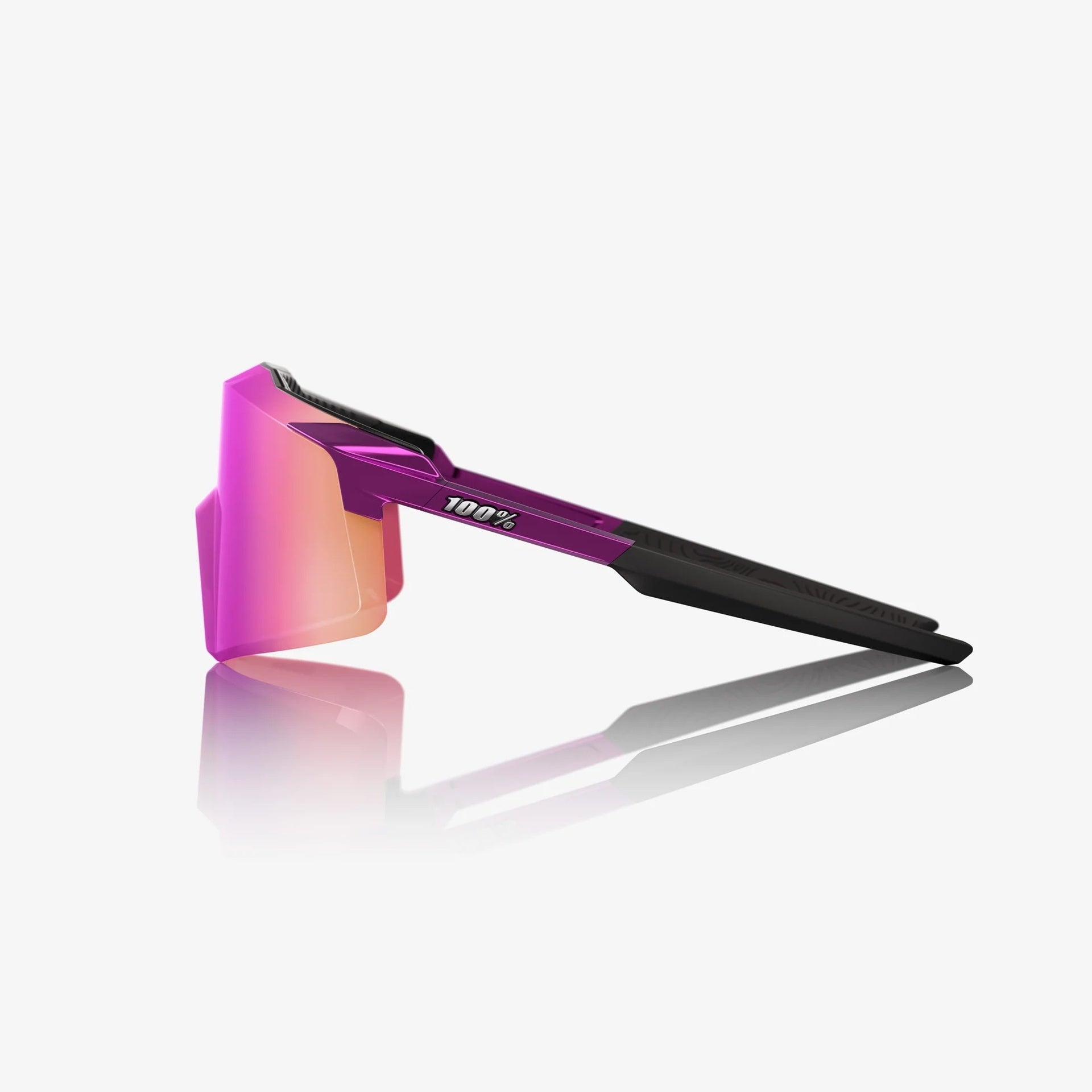 Lentes deportivos 100% AEROCRAFT - Gloss Purple Chrome - Purple Multilayer Mirror