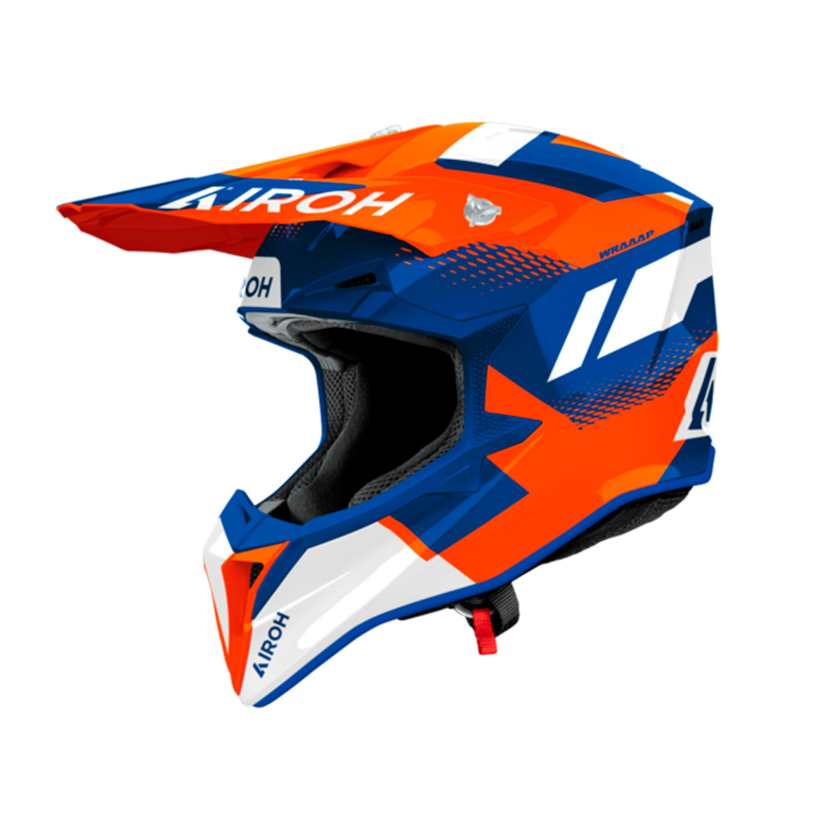 Casco para Moto Wraaap Vision Orange / Blue Gloss Airoh