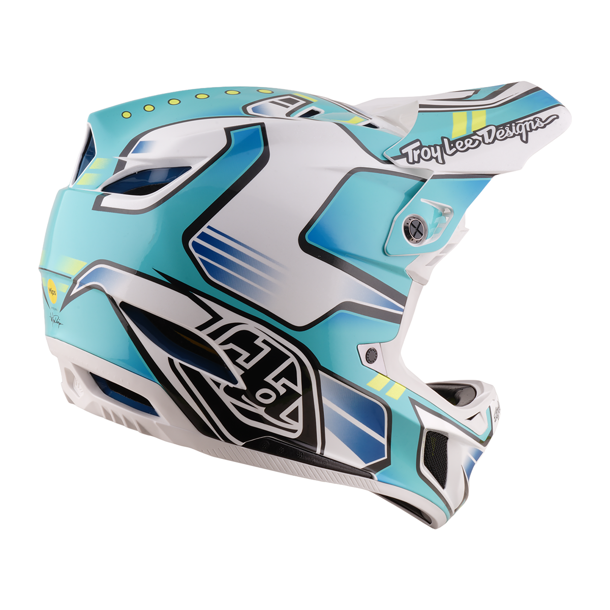 Casco MTB Troy lee designs D4 Composite Crest Real Teal