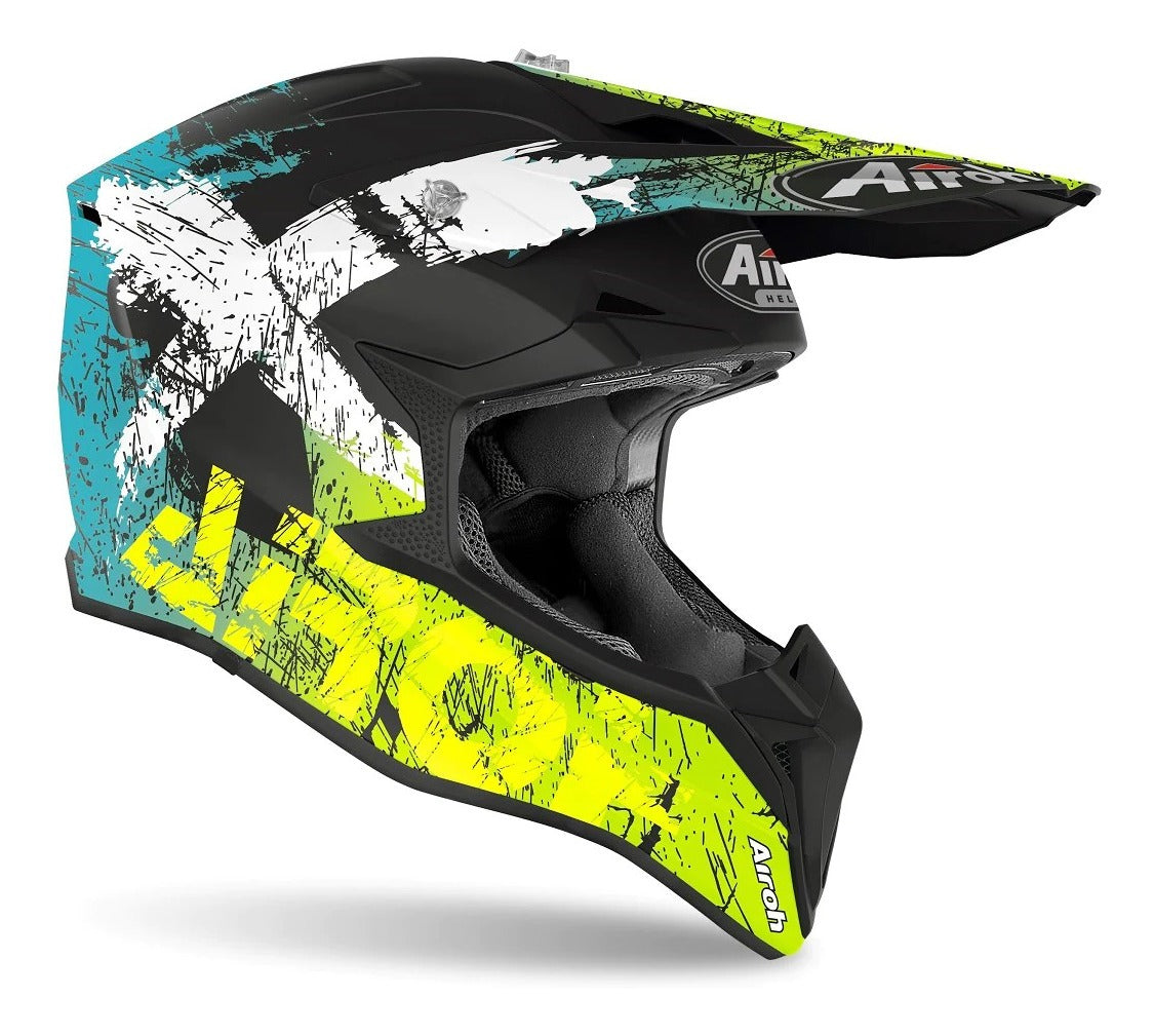 Casco para Moto Airoh Wraap Smile Yellow Matt
