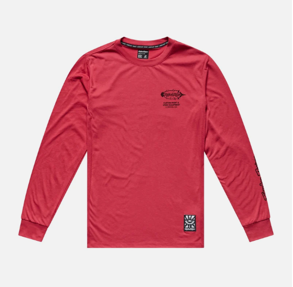 Jersey para MTB Skyline Ride Long Sleeve Tee; Feathered Ember Red