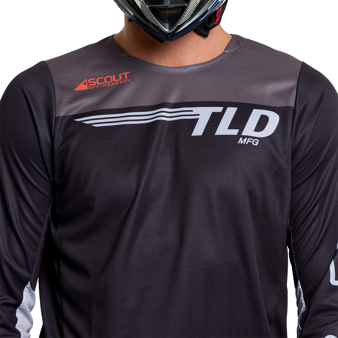 Jersey para Moto Scout Gp Pro Jersey; Winged Black