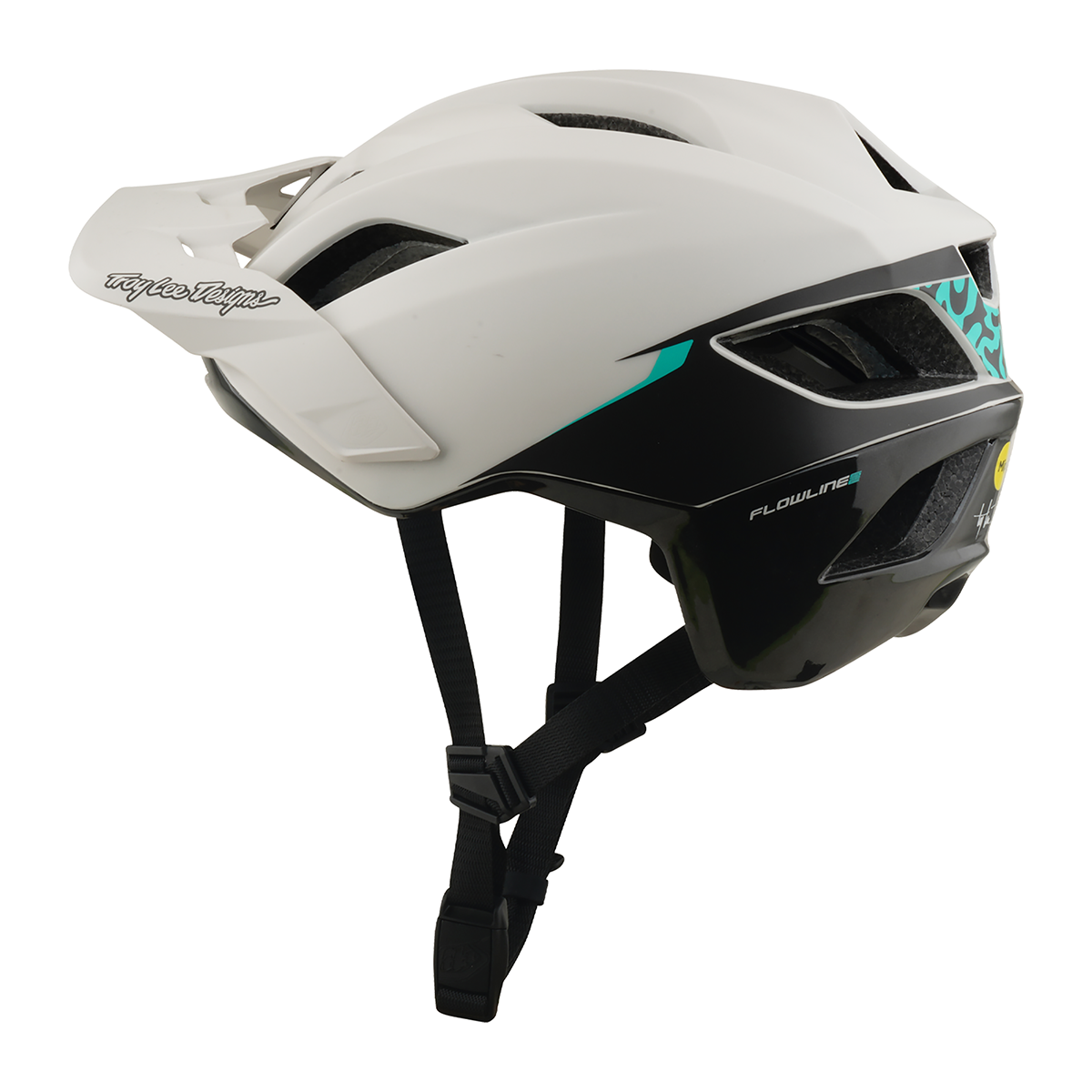 Casco MTB Troy Lee Designs Flowline SE Stacks Pumice / Real Teal