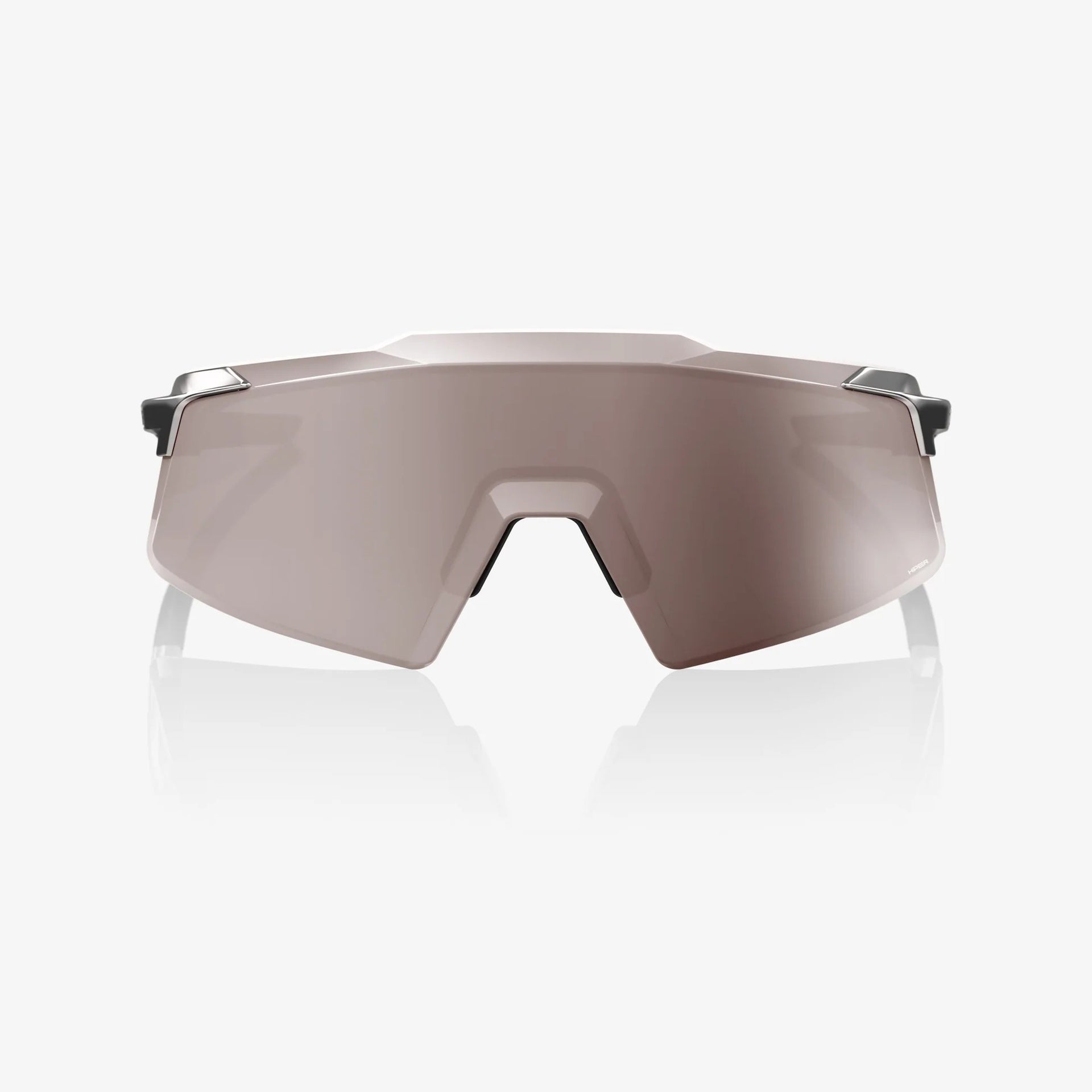 Lentes deportivos 100% AEROCRAFT - Gloss Black Chrome - HiPER Silver Mirror
