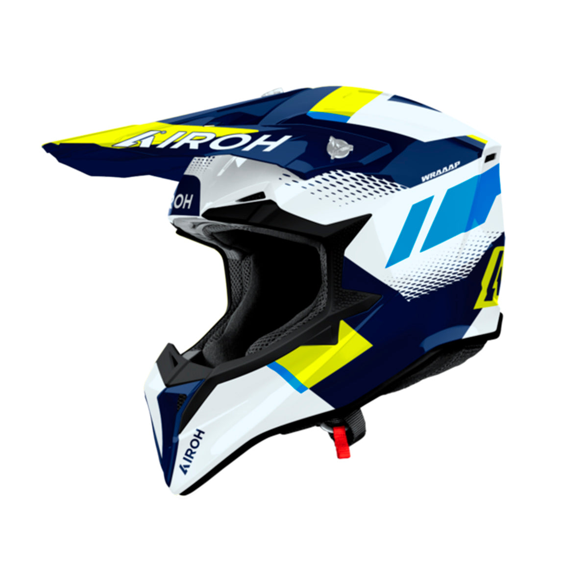 Casco para Moto Wraaap Vision Yellow/Blue Gloss Airoh