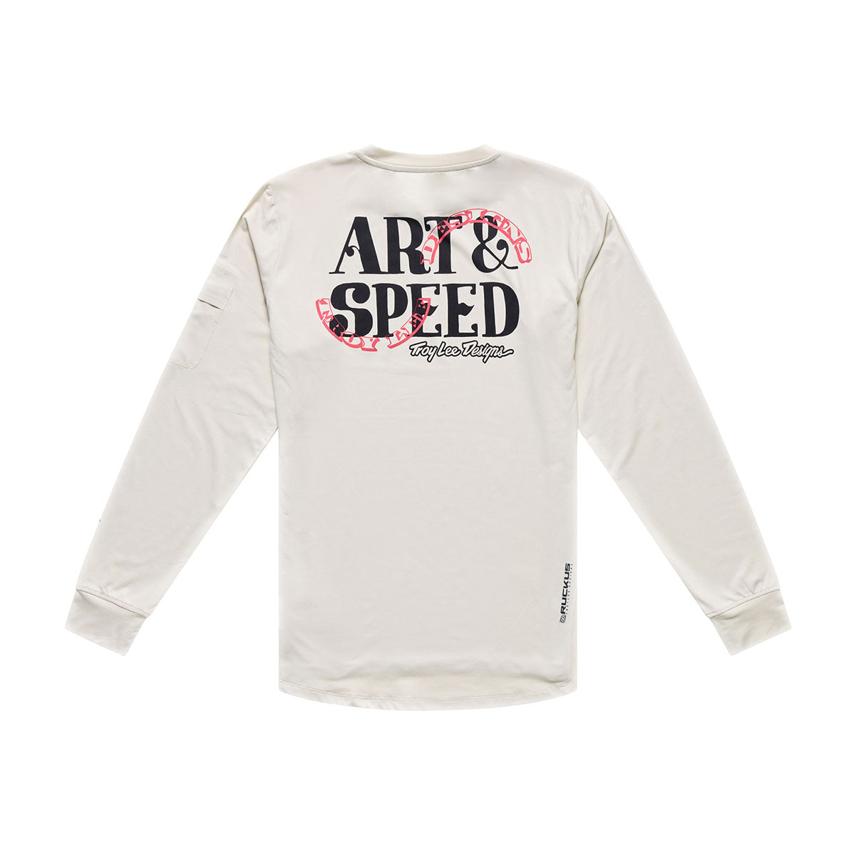 Playera manga larga para MTB Ruckus Ride; Art & Speed Pumice