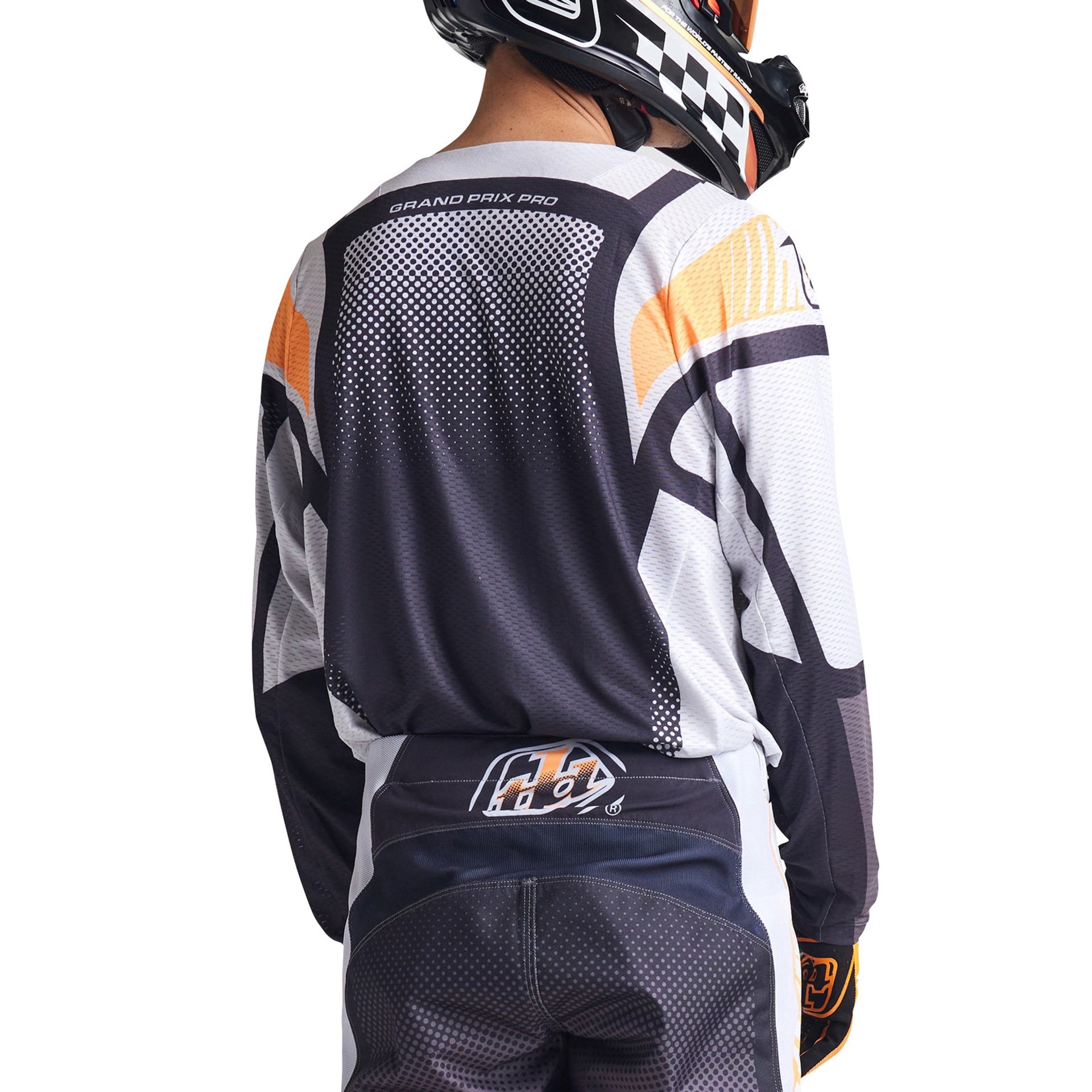 Jersey Troy Lee Designs Gp Pro Air Moto Bands Gray / Neo Orange