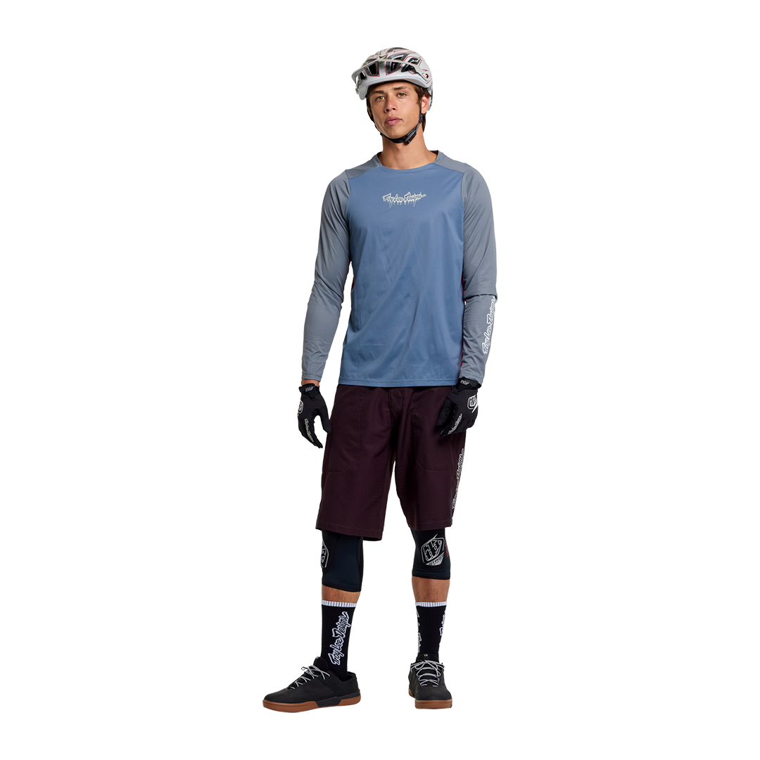 Jersey para MTB Skyline Pro Long Sleeve Jersey; Descend Slate
