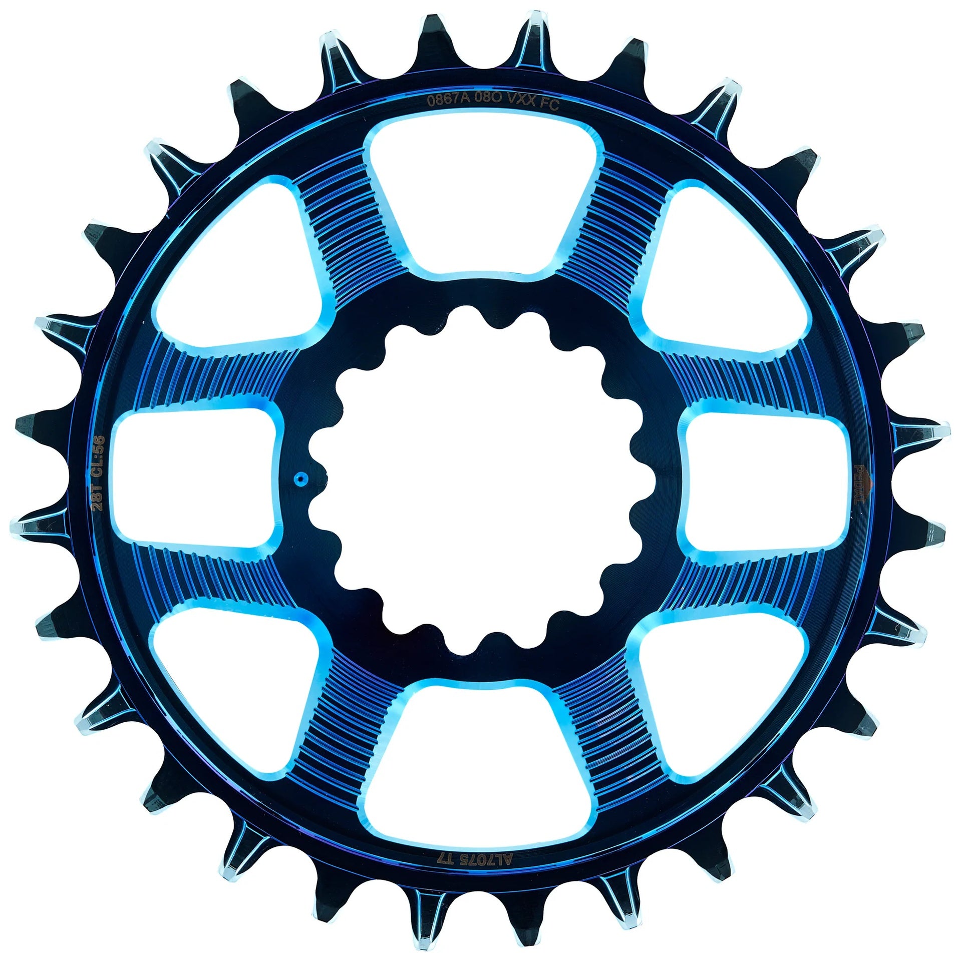 e*thirteen - Helix R Guidering - Direct Mount - 32T - 52/55mm Flip Flop - Shimano/SRAM 11/12s Chain Compatible - Intergalactic