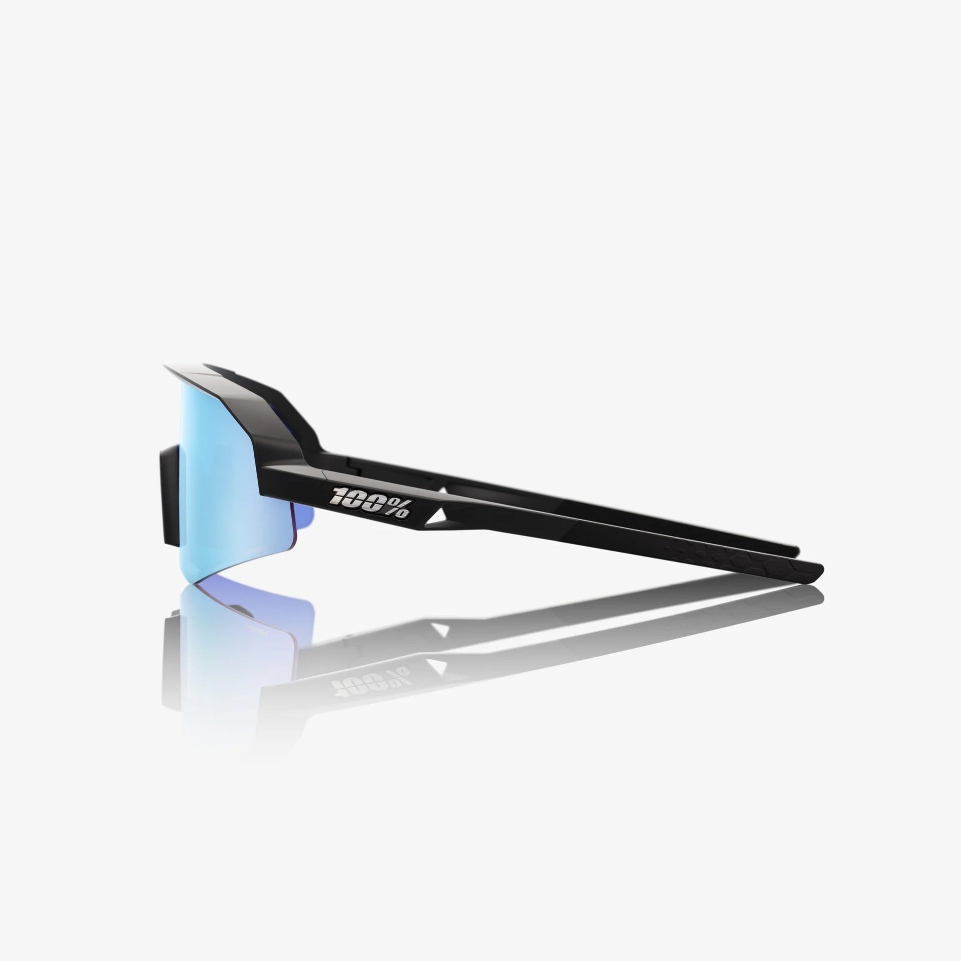 Lentes deportivos juveniles 100% SLENDALE YOUTH - Matte Black - HiPER Blue Multilayer Mirror