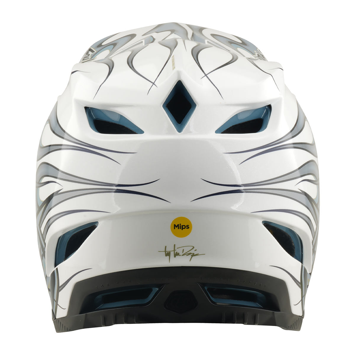 Casco MTB Troy lee designs D4 Composite Torched White / Silver