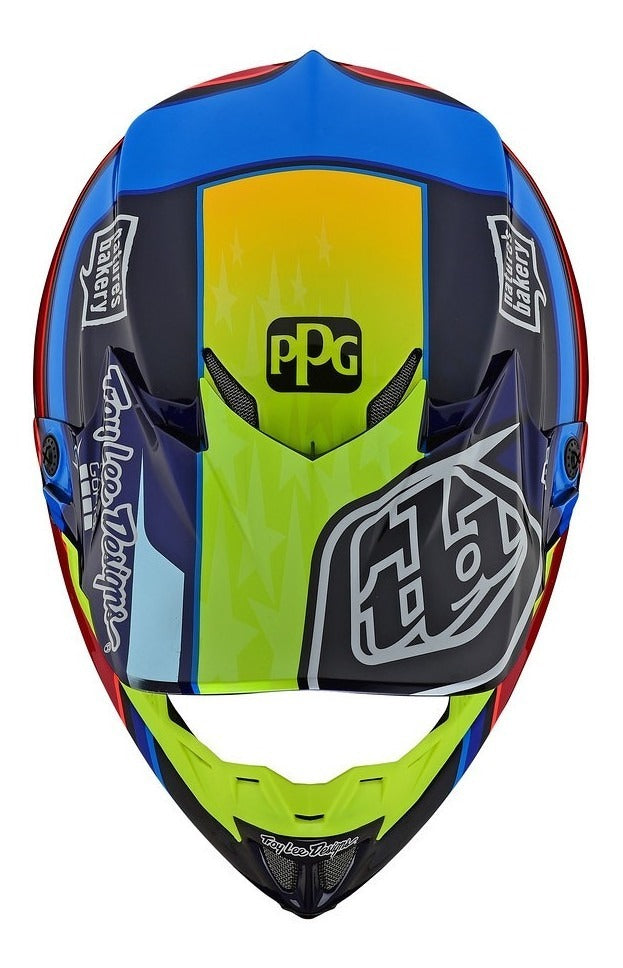 Se4 Ece Carbon Helmet Speed Team Blue / Yellow