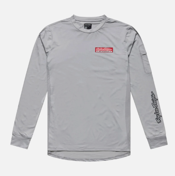 Jersey para MTB Ruckus Ride Long Sleeve Tee; Custom Paint Mid Gray