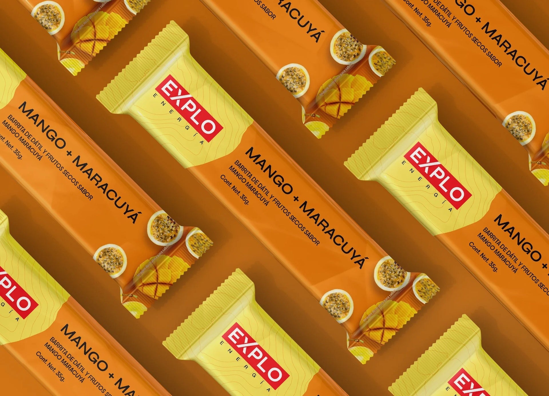 Barra energética EXPLO sabor Mango + Maracuyá 35 g