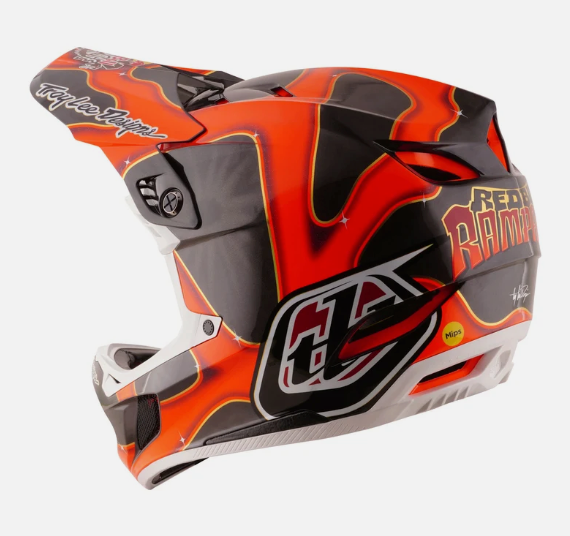 Casco para bici D4 Carbon Helmet; Black - 26 TLD RedBull Rampage