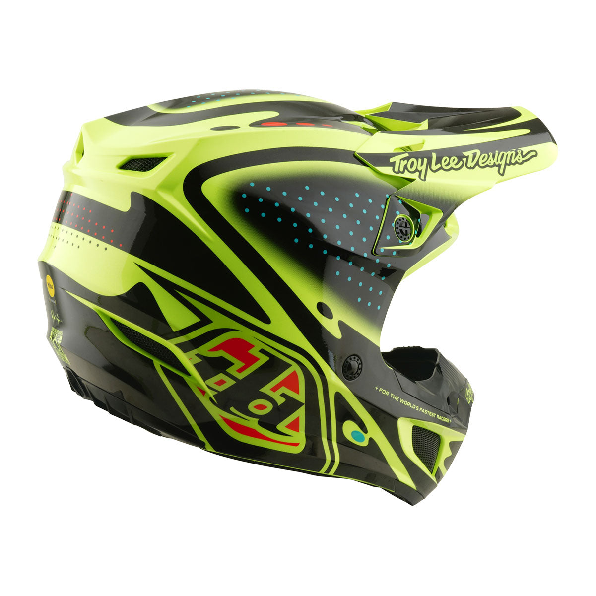 Casco para Moto SE5 Polycarbonate; The Line Flo Yellow