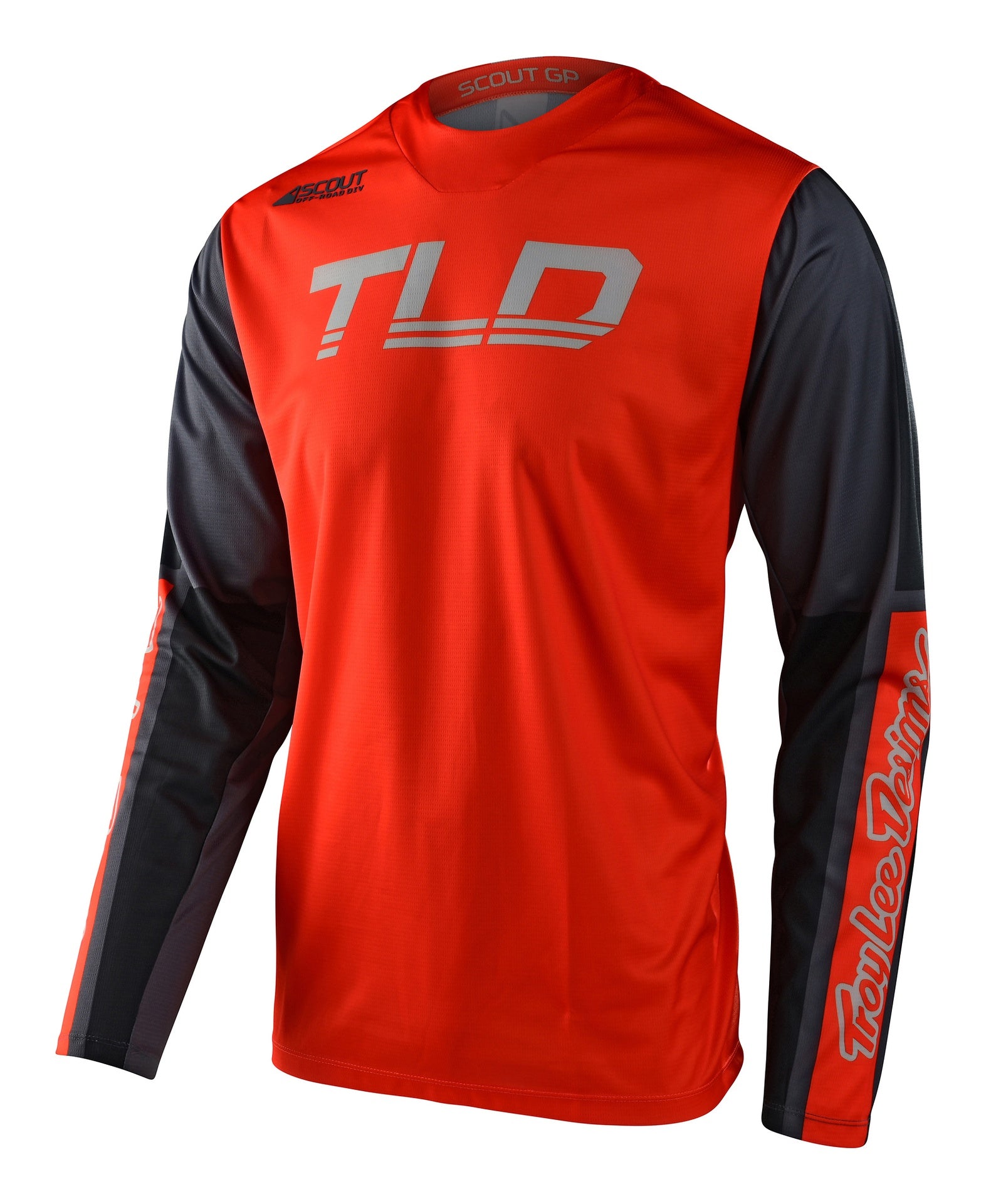 Jersey Troy Lee Designs Scout Gp Moto Recon Neon Orange / Gray