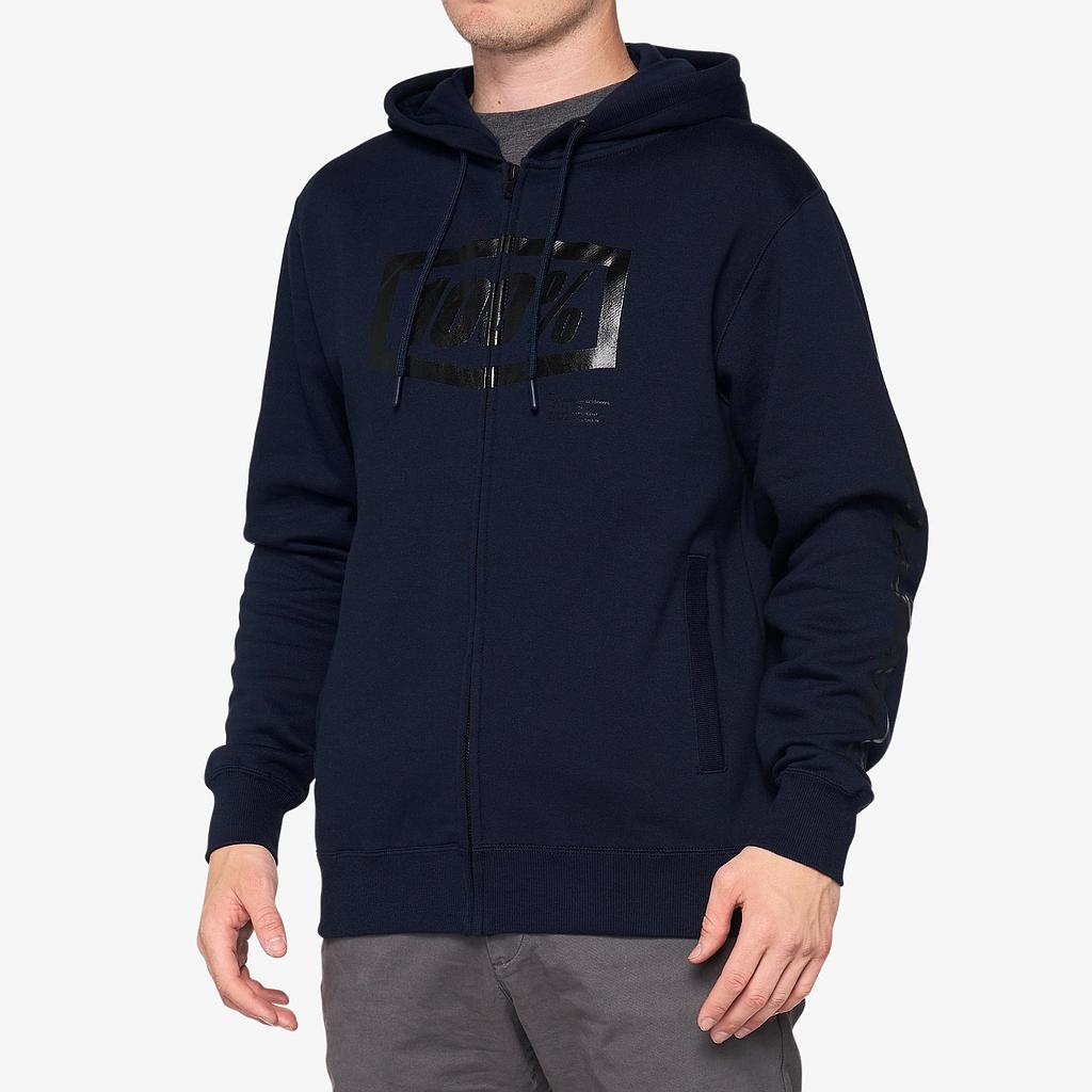SYNDICATE Hooded Zip Sweatshirt Navy/Black