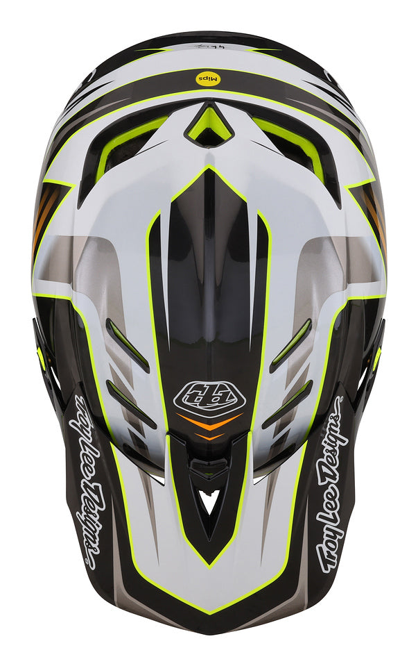 Casco Troy Lee Designs D4 de Carbón Saber Gray