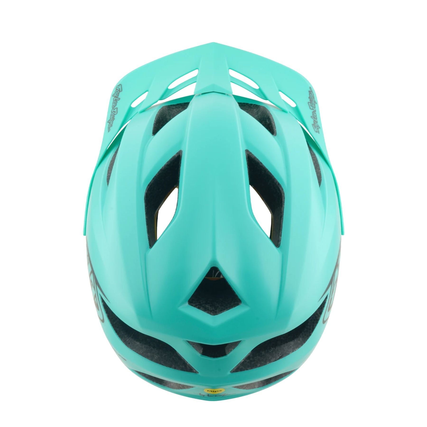 Casco para niño Troy Lee Designs Flowline Point Charcoal / Real Teal Osfa