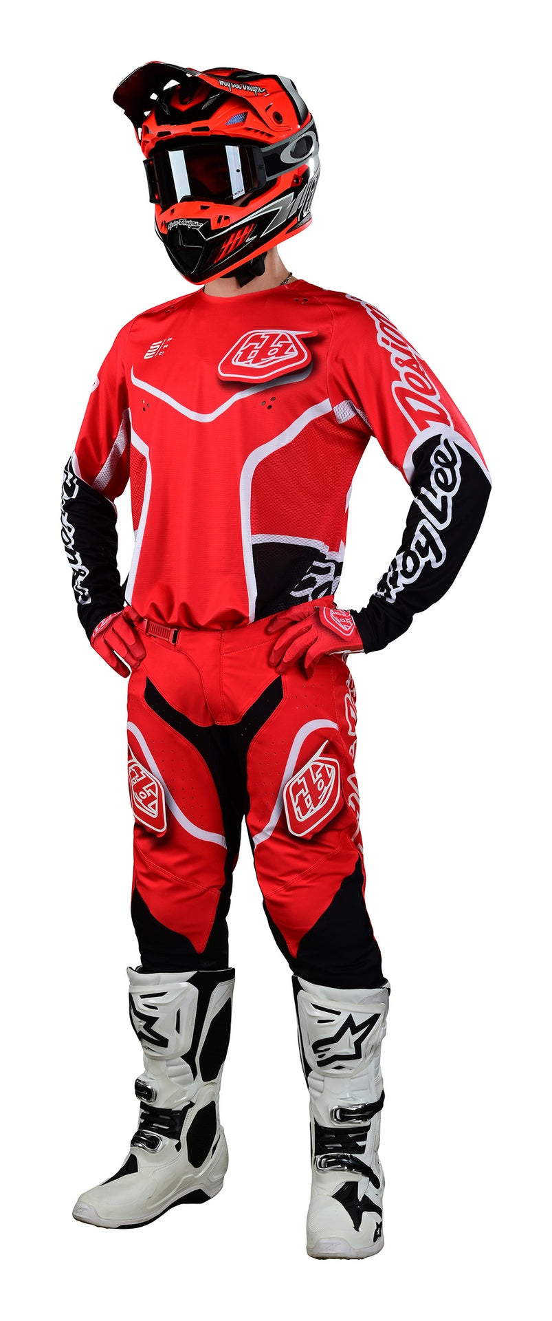 Jersey Troy Lee Designs Se Pro Moto Radian Red / White