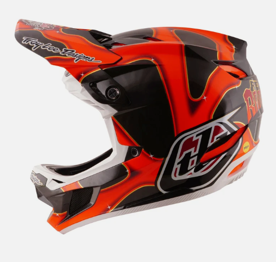 Casco para bici D4 Carbon Helmet; Black - 26 TLD RedBull Rampage