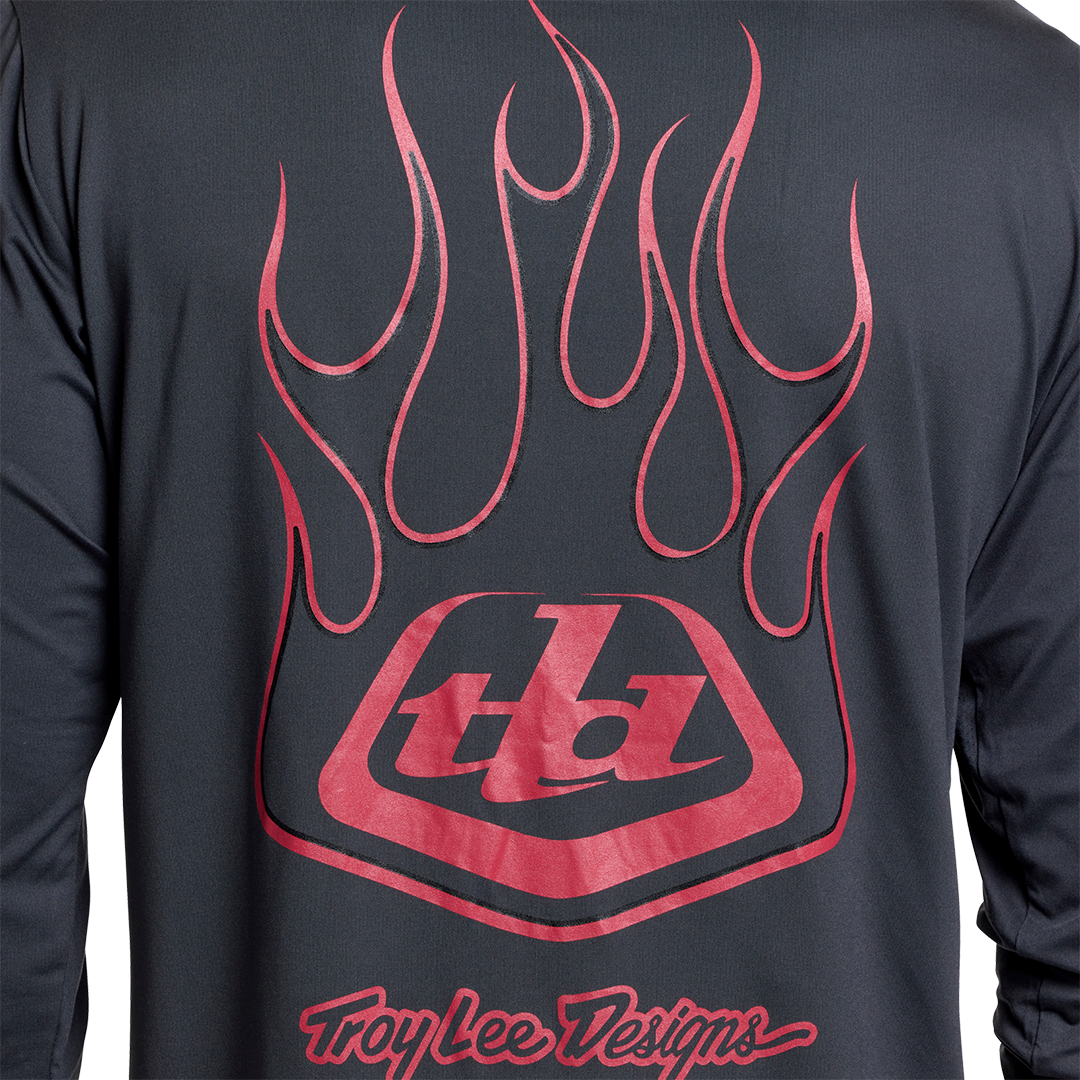 Jersey para MTB Ruckus Ride Long Sleeve Tee; Ember Carbon