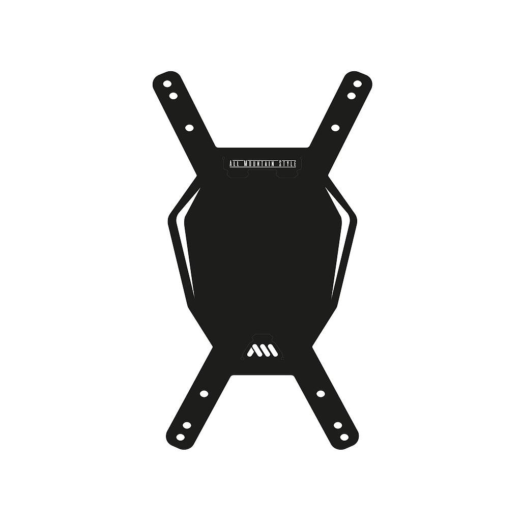 AMS NUMBER PLATE Black White