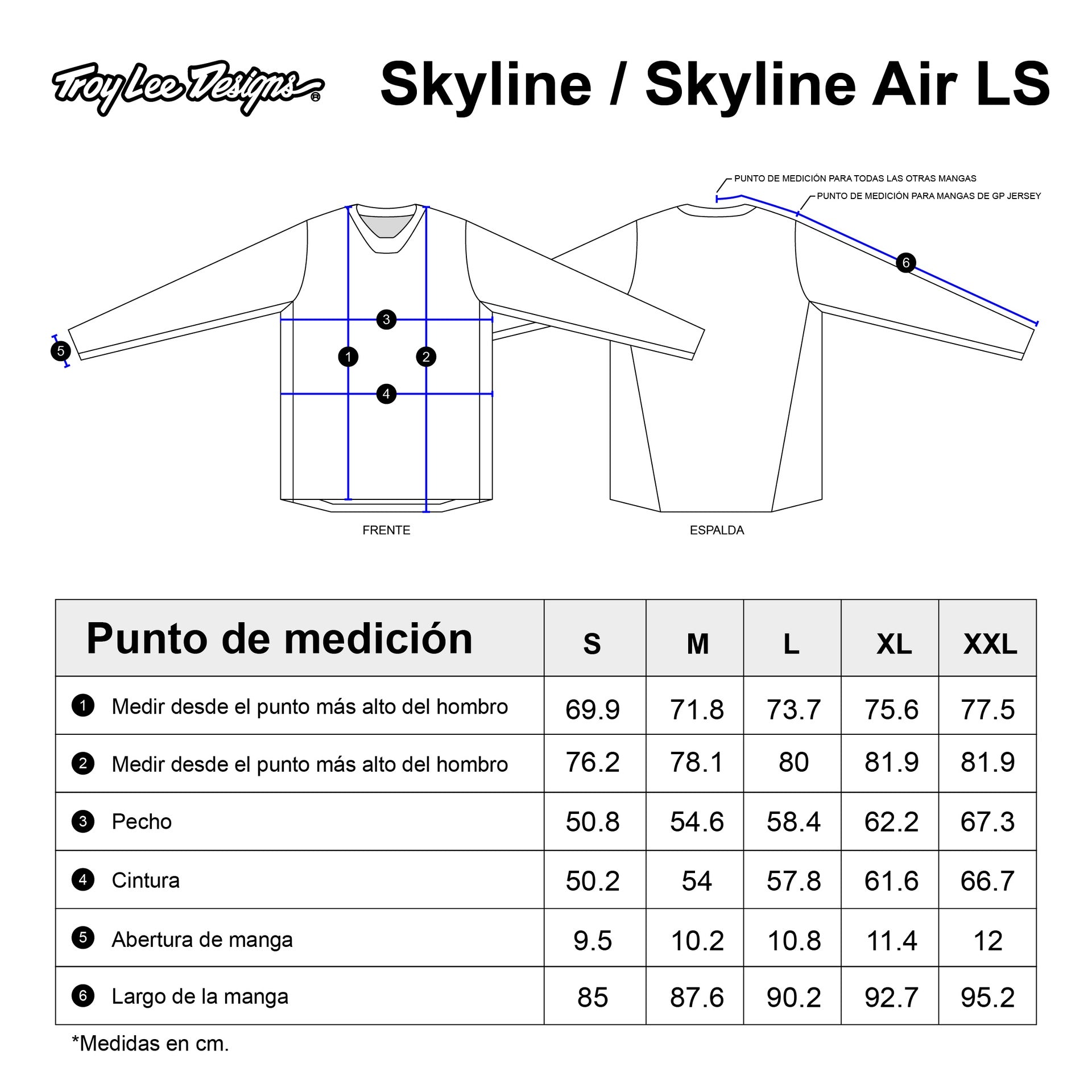 Jersey Troy Lee Designs Skyline Chill Manga Larga Solid Black