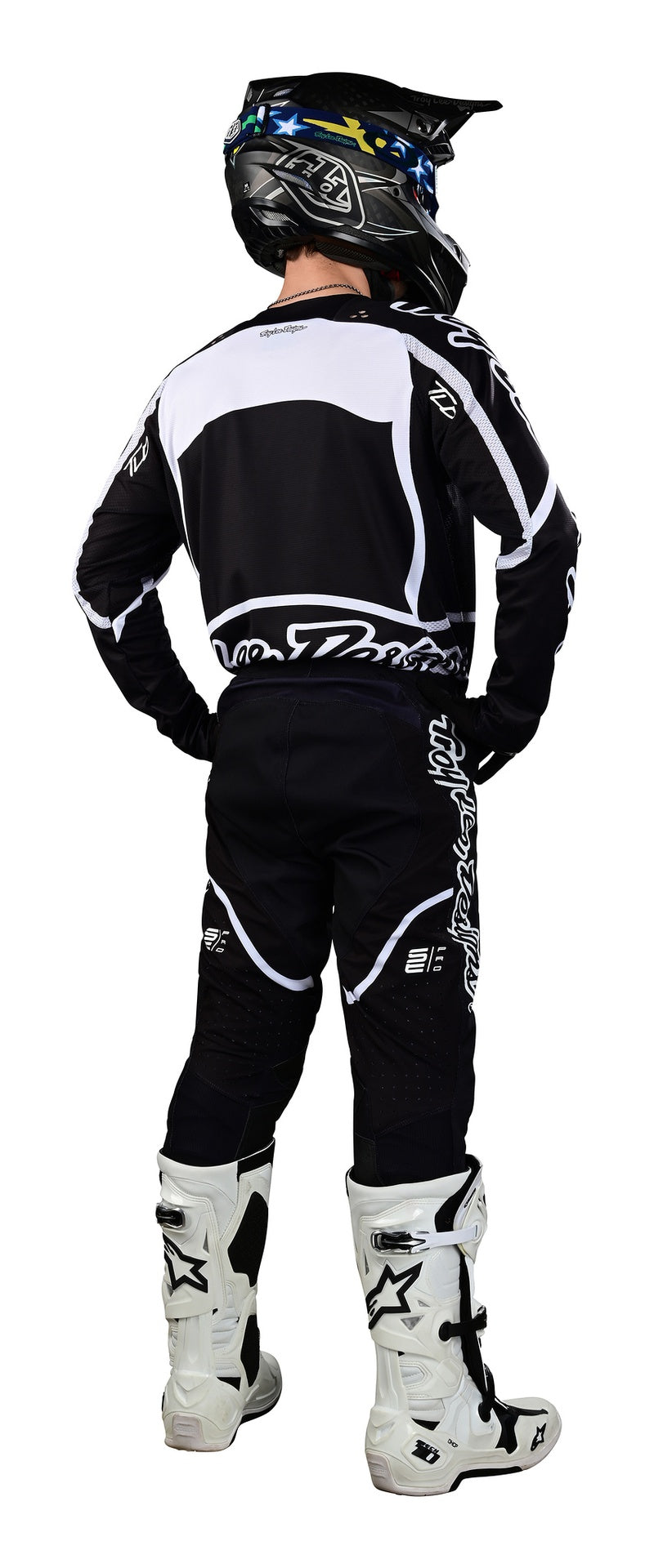 Jersey Troy Lee Designs Se Pro Moto Radian Black / White