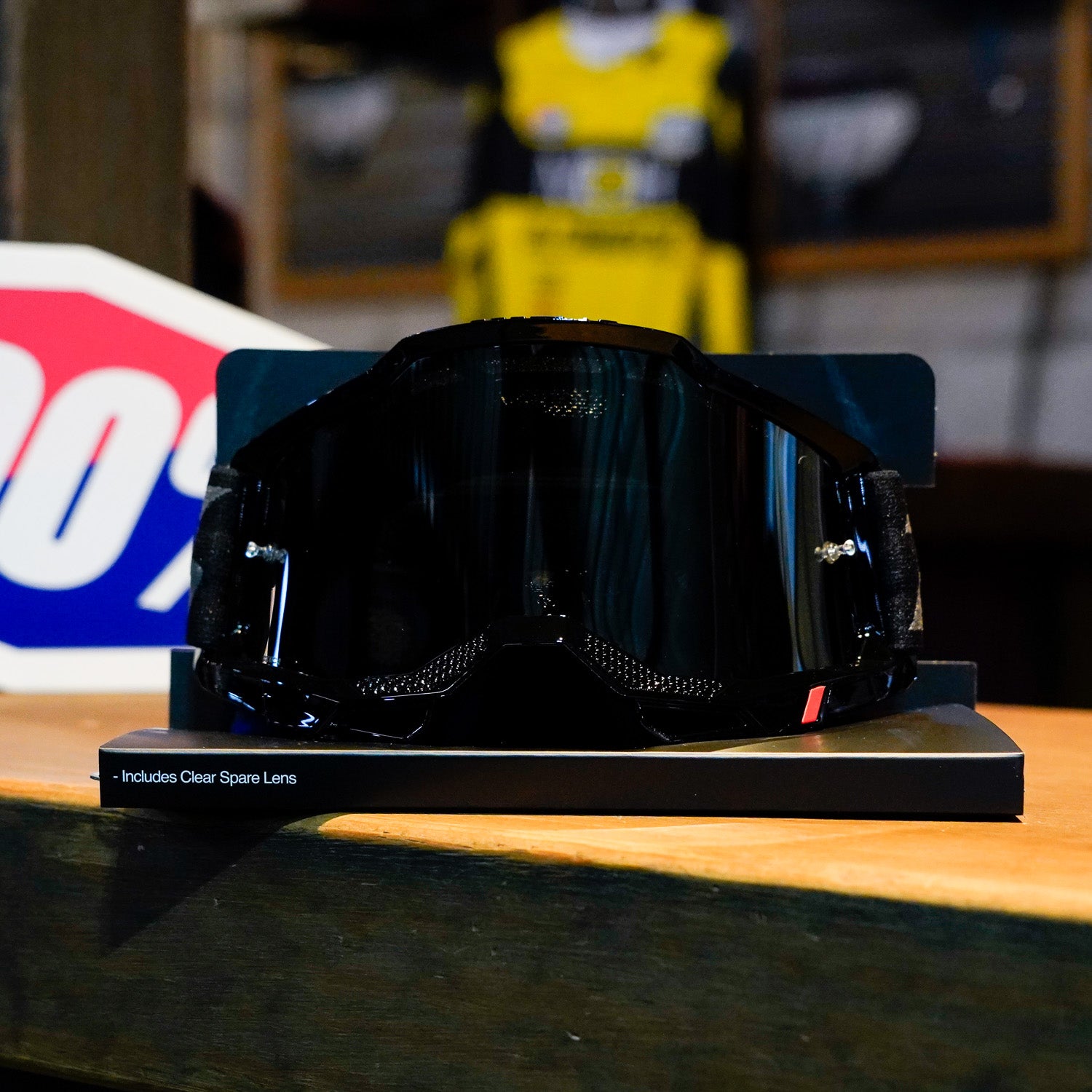 Goggles 100% Accuri 2 Black - Mica Espejo Plateada