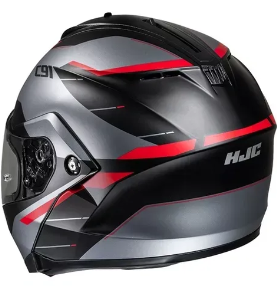 Casco HJC C91 KARAN MC1SF Neg/Gris/Roj