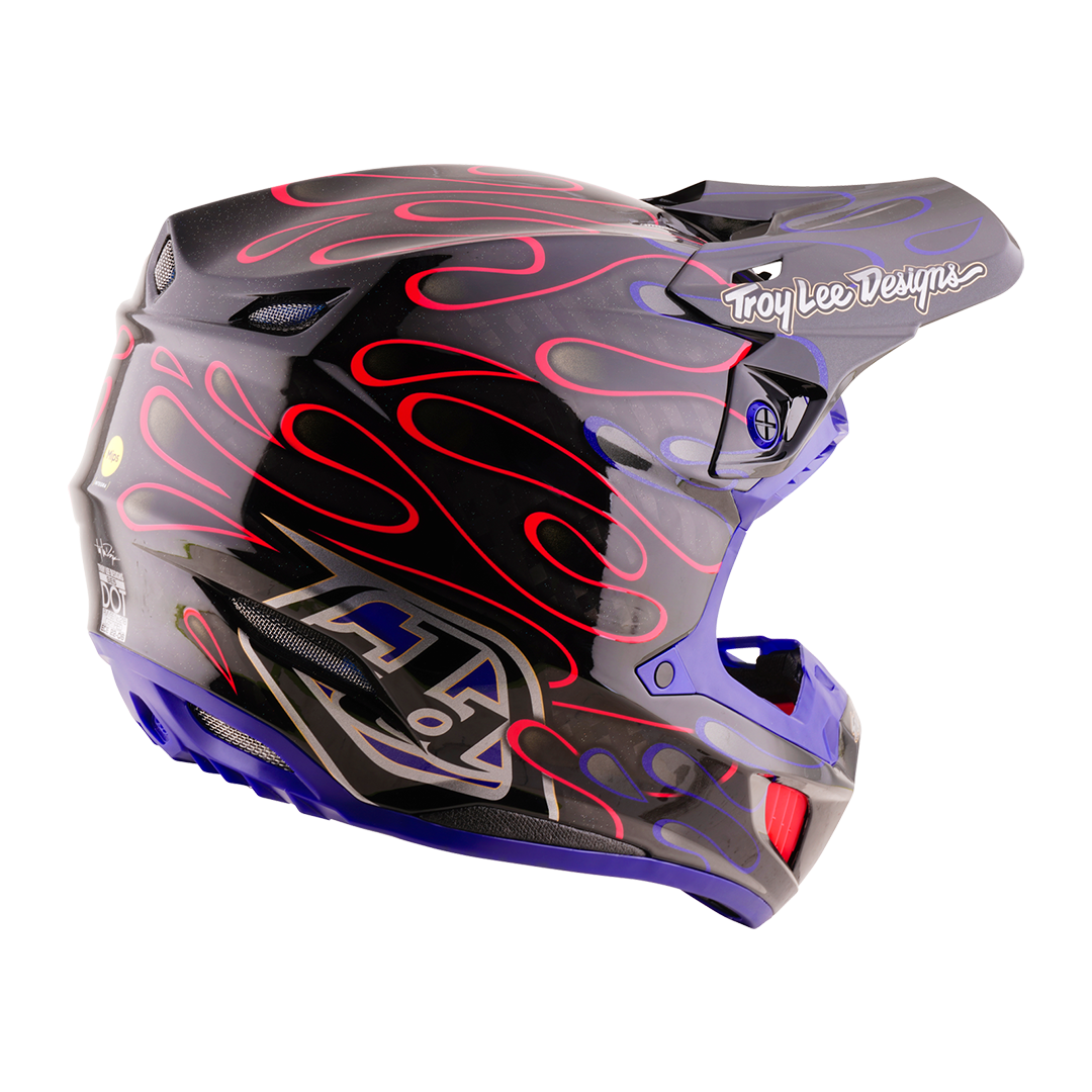 Casco para Moto Se5 Ece Carbon Helmet; Overspray Black / Magenta
