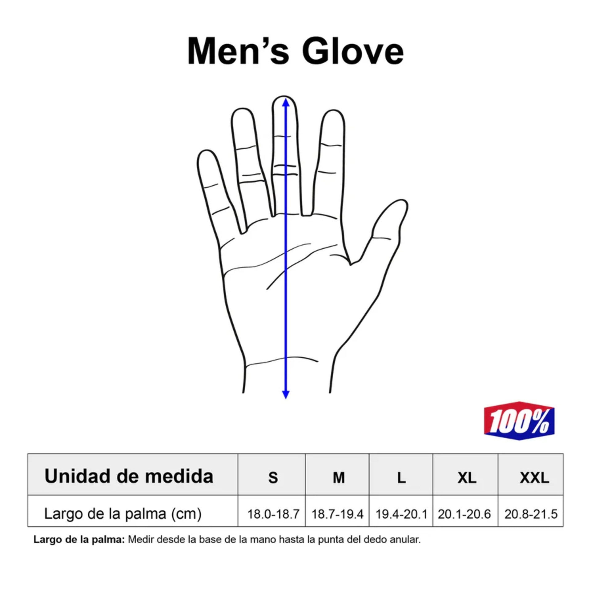 Guantes 100% Brisker para el frío Fluo Orange/Black