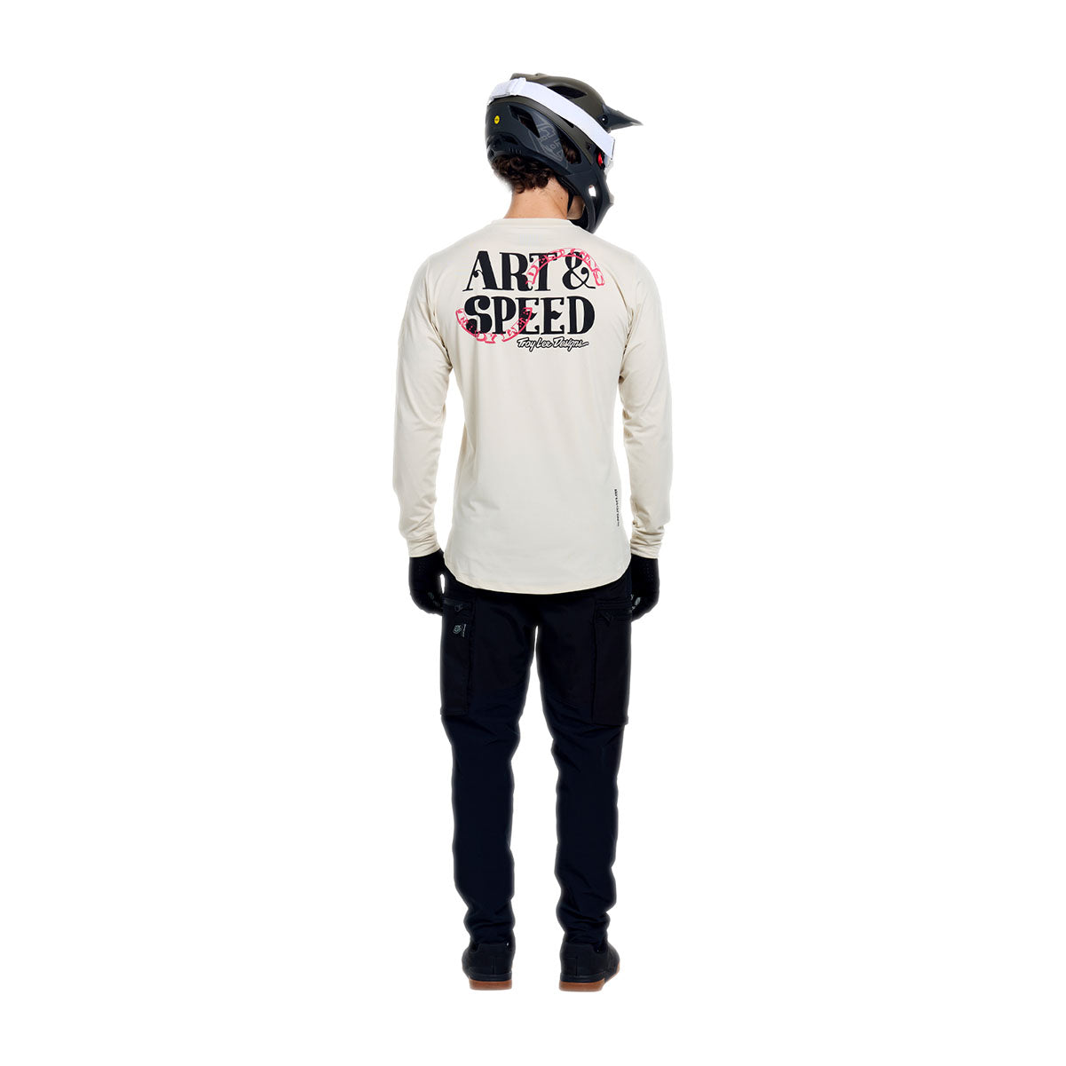 Playera manga larga para MTB Ruckus Ride; Art & Speed Pumice