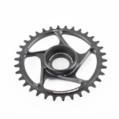 E Spec Aluminium Direct Mount Chainring 34T Black