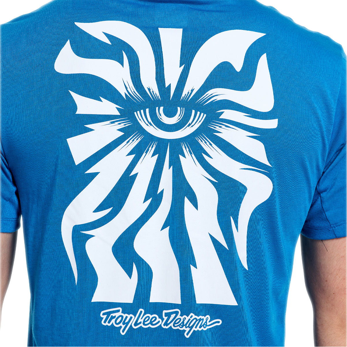 Playera manga corta para MTB Skyline Ride; One Eye Aero Blue