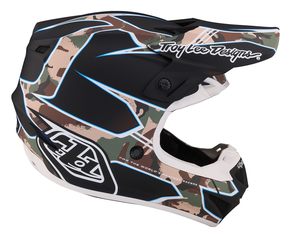 Casco Troy Lee Designs Se4 DOT Polyacrylite Matrix Camo Black