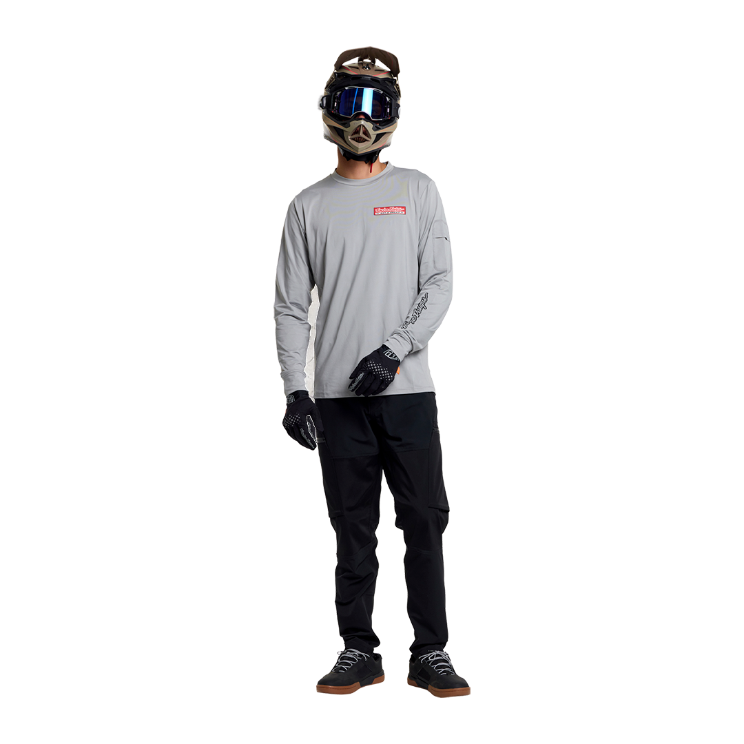Jersey para MTB Ruckus Ride Long Sleeve Tee; Custom Paint Mid Gray
