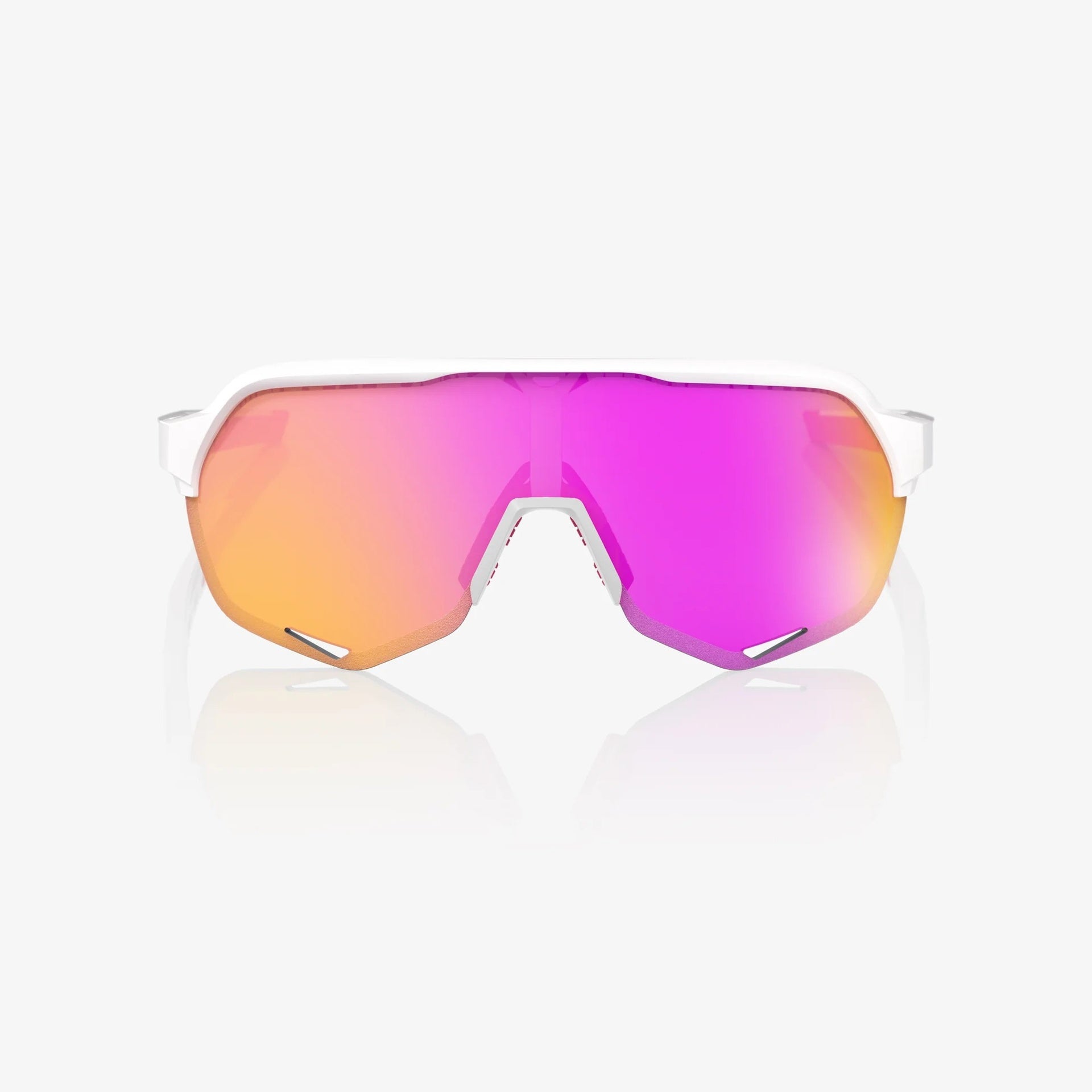 Lentes deportivos 100% S2 - Matte White/Pink - HiPER Vital Pink Mirror